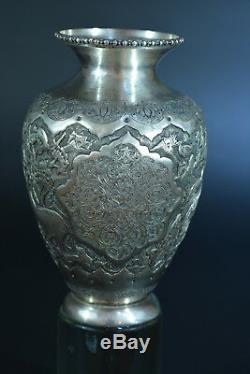 Beautiful Old Silver Vase Cartridge Persant Pets Sterling Silver