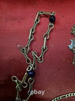 Beautiful Set of 25 Antique Solid Silver Jewelry Necklace Bracelet Ring 236 Grams