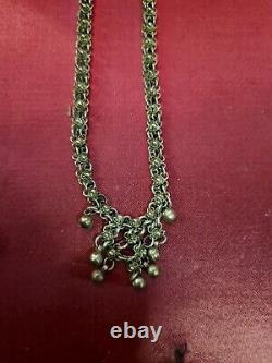 Beautiful Set of 25 Antique Solid Silver Jewelry Necklace Bracelet Ring 236 Grams