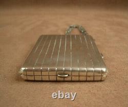 Beautiful Vintage Minaudiere Silver Powder Box Powder Compact