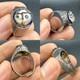 Beautiful Ancient Phoenician Roman Ring With Glass, Unique Solid Silver