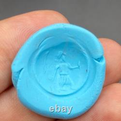 Beautiful ancient Roman ring in solid silver with agate cornelian fighting tail