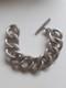 Beautiful And Antique Large Solid Silver Bracelet