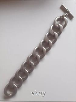 Beautiful and antique large solid silver bracelet