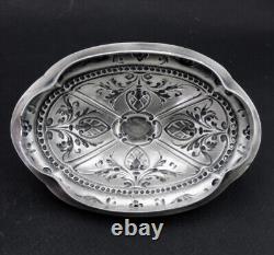 Beautiful antique solid silver sugar basin with handles Minerva hallmark 19th century period