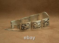 Bel Important Bracelet Ancien Manchet In Massive China Indochina