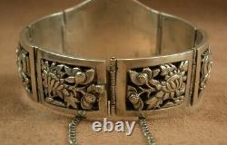 Bel Important Bracelet Ancien Manchet In Massive China Indochina