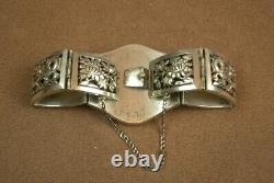 Bel Important Bracelet Ancien Manchet In Massive China Indochina