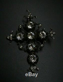 Belle Croix De Saint Lo Old Norman Regional Silver & Rhinestone Jewelry