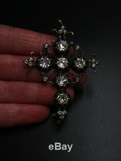 Belle Croix De Saint Lo Old Norman Regional Silver & Rhinestone Jewelry