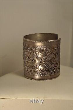 Berbere Bracelet Ancient Silver Massive Tunisia Antique Solid Silver Bangle