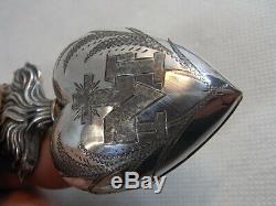 Big Old Heart Of Mary Reliquary Ex-voto Sterling Silver Reliquary Silver