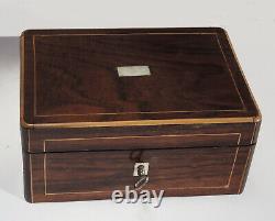 Box Box Box Required Old XIX Argent French Sewing Box And Case