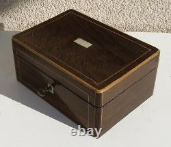 Box Box Box Required Old XIX Argent French Sewing Box And Case