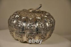 Box Coffret Ancien Argent Massif Indochina Antique Silver Indian Chinese Box