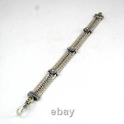 Bracelet 925 Solid Silver Handmade Antique Oxidized Jewelry