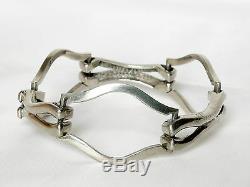 Bracelet Articule Old Sterling Silver Silver Minerve France Annees 70 35,70 Gr