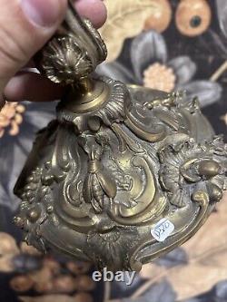 Bronze XIXth Century Louis XV XVI Candlestick Chandelier Antique Empire Lamp