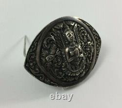 Brooch A Decor Buddha India Silver 24 Grams Beautiful Invoice Old H1113