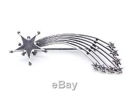 Brooch Comet Old Star Worthy St Vincent In Sterling Silver XIX