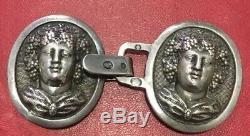 Button Old Cape Silver Silver Silber Punch 19th Bacchus