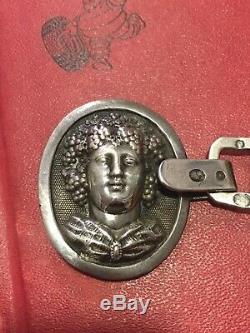 Button Old Cape Silver Silver Silber Punch 19th Bacchus