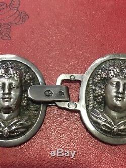 Button Old Cape Silver Silver Silber Punch 19th Bacchus