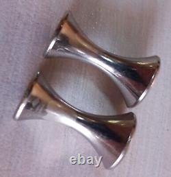 CARTIER Vintage Pair of Diabolo Solid Silver Cufflinks 20 g