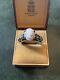 Cameo Coral Rose, Marcasites, Solid Silver, Very Beautiful Antique Ring