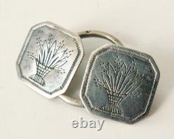 Cape Buckle Coat In Argent Antique 18th Century Jewel Silver Buckle Button