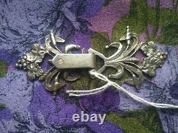 Cape Buckle Old Solid Silver Minerva- Wheat And Vine Decoration -vigilator