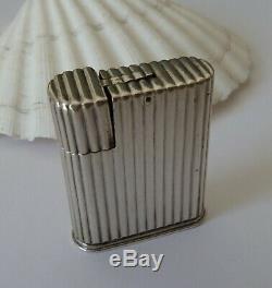 Cartier Lighter Old Petrol Sterling Silver Petrol Lighter Silver Art Deco