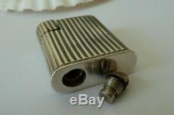 Cartier Lighter Old Petrol Sterling Silver Petrol Lighter Silver Art Deco