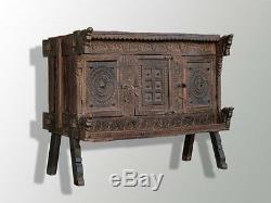 Carved Wood Chest Old Elements