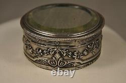 Case A Neck Old Silver Massive Antique Solid Silver Patch Box