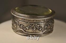 Case A Neck Old Silver Massive Antique Solid Silver Patch Box