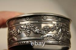 Case A Neck Old Silver Massive Antique Solid Silver Patch Box