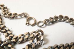 Chain Necklace Silver Necklace Massive Ancient Jewel Silver Chain Necklace 34 Gr