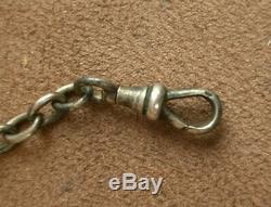 Chain ​​old Watch Fob Has Giletiere Chatelaine Sterling Silver Nielle