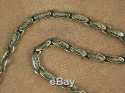 Chain ​​old Watch Fob Has Giletiere Chatelaine Sterling Silver Nielle