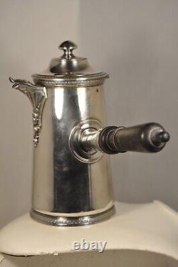 Chocolate Ancien Argent Massif Antique Solid Silver Chocolate Pot 565gr