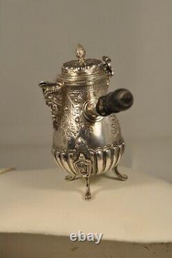 Chocolate Factory Old Silver Massif XVIII Antique Solid Silver Chocolate Pot
