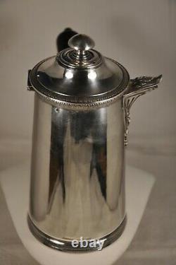 Chocolatiere Old Sterling Silver Antique Solid Silver Chocolate Pot Lefebvre