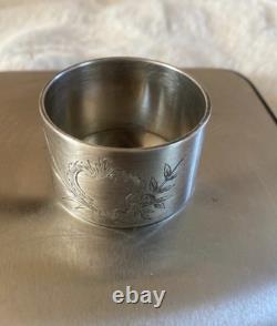 Christofle solid silver hallmarked napkin ring (5g) Antique Collection