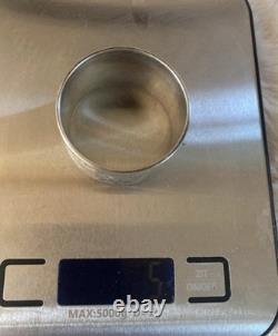 Christofle solid silver hallmarked napkin ring (5g) Antique Collection