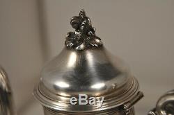 Coffee Maker Jug Old Sterling Silver Antique Solid Silver Coffee Pot 404gr