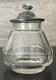 Cookie Jar, Antique Candy Jar Crystal And Solid Silver Baccarat