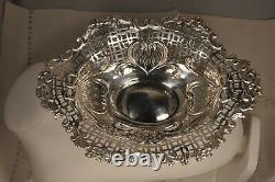Corbeille Cup Ex Argent Massif Antique Solid Silver Bread Basket 19th C