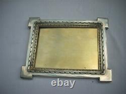 Door Photo Frame Old And Sterling Silver Gilt Minerve Punch 465 Grams