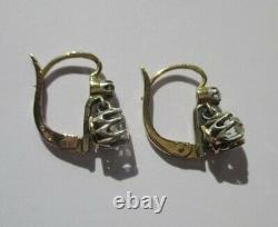 Embellish Dreader Earrings Old 18 Carat Silver Solid Gold